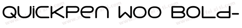 Quickpen W00 Bold字体转换